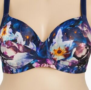 Torrid Curve Multicolor Floral Women's Plus Size Bra New 44DDD